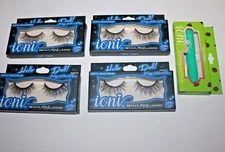 Ioni 3D Faux Mink Lashes Wispy Natural Flare Lot Of 3 In Box + Glue