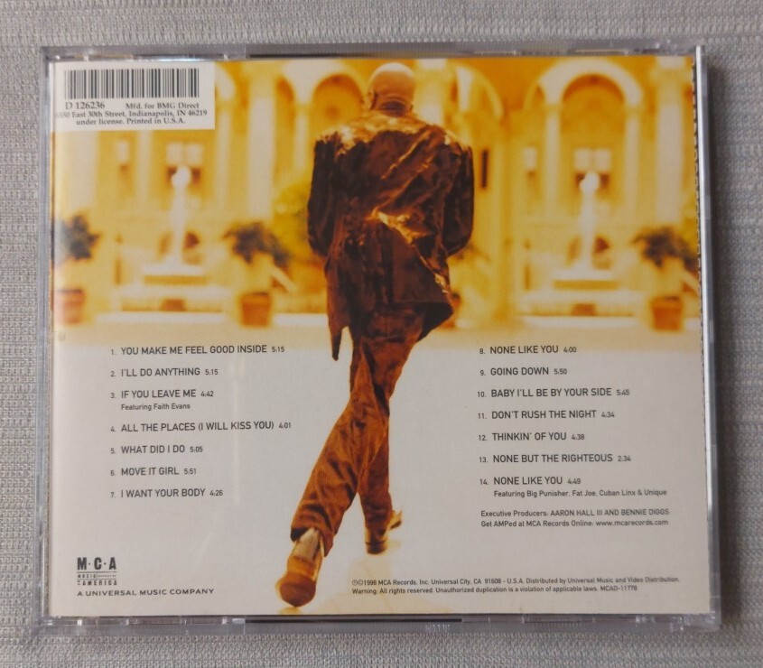 Aaron Hall - Inside of You (R&B) (CD, 1998, MCA) - original disc