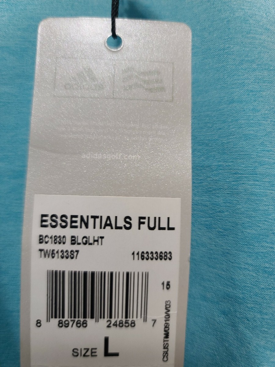 Adidas Women's Essentials Jacket Full Zip Golf Jacket Blue Large L