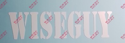 Wiseguy Vintage Retro Custom Made  Vinyl Sticker, Classic TV, 5x1.5 Inches! 