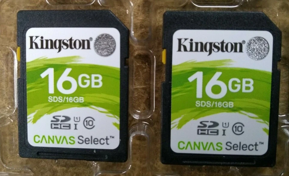 2 PCS NEW Kingston 16GB, Class 10 10MB/s - SDHC Card - SDS10V/16GB - Image 2 of 2