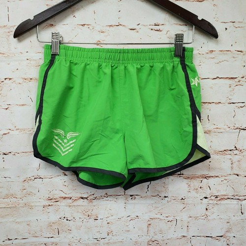 Under Armour Womens Athletic Shorts Loose Heat Gear Sz SM Green Inside Pocket