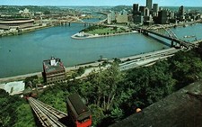 Pittsburgh PA-Pennsylvania, The Duquesne Heights Incline, Vintage Postcard