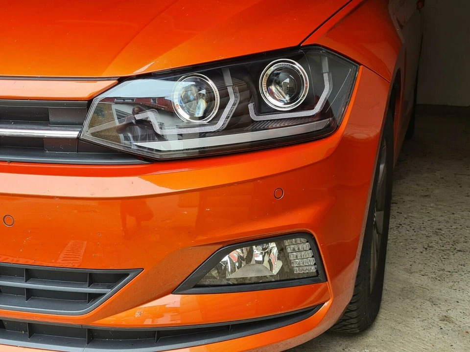 Scheinwerfer passend für VW Polo 6 AW 2017+ schwarz dynamischer Led Laufblinker - Bild 4 von 4