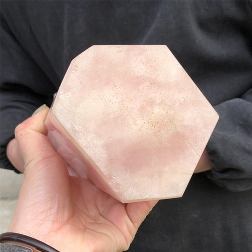 19.5LB Natural Rose Quartz Crystal Obelisk Wand Point Cystal Reiki Tower Heal - Picture 19 of 20