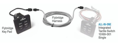 Lenco Standard Flybridge Key Pad With 20' Shielded Harness For Use with