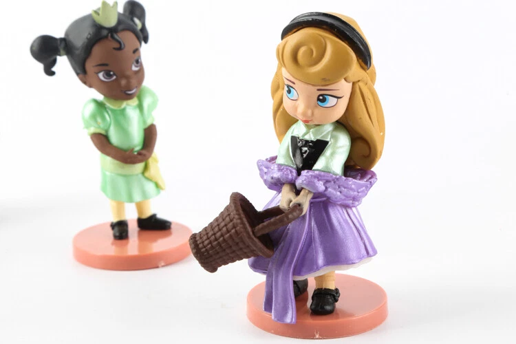 11Pcs/Set Disney Princess Cinderella Ariel Snow White Figure Toys Cake Topper - Image 3 of 4