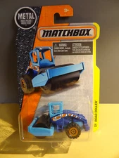 2016 MATCHBOX - BLUE - ROAD ROLLER