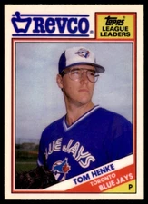 1988 Topps Revco League Leaders TOM HENKE #31 Toronto Blue Jays