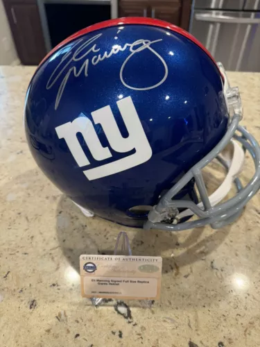 eli manning signed replica