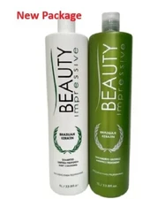 Beauty Impressive Brazilian Keratin Blowout treatment 2 x 33.8oz FORMOL FREE