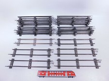 20x M&auml;rklin Spur 0 Gleis/Gleisst&uuml;ck gerade 26 cm f&uuml;r Uhrwerk-Betrieb #CQ73-2