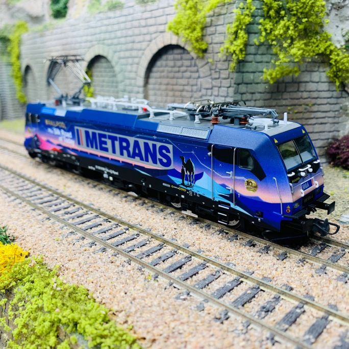 Locomotive électrique 186 531-4 Metrans ROCO 79982 train miniature HO 3R son