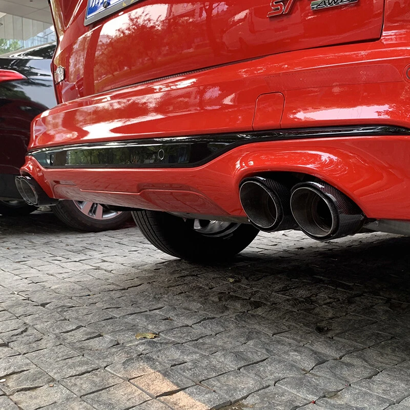 Carbonio Scarico Gemellato Punta Pipa Posteriore Marmitta Per Ford Kuga III MK3 - Imagen 3 de 4