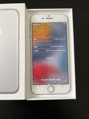 Apple iPhone 7 - 32GB - Silver (Unlocked) A1778 (GSM) | eBay