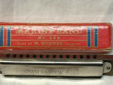 HOHNER MARINE BAND HARMONICA Key of C IN ORIGINAL BOX GERMANY INSTRUMENT