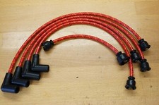 Red Cloth Copper Core Spark Plug Wire Ih International Farmall H Super H 300 350