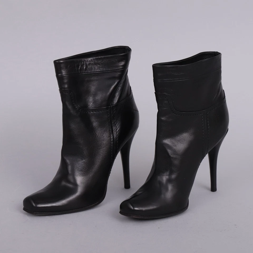 BOTINES DISFRAZ NACIONAL CUERO NEGRO-NUEVOS-EN CAJA-EU 38-UK 5 Foto 2 de 4