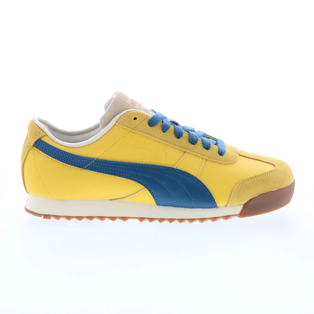 Puma Roma Underdogs 39717201 Mens Yellow Leather Lifestyle Sneakers Shoes