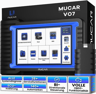 2026 MUCAR VO7 OBD2 Diagnosegerät Aktive Testen KFZ Scanner Alle System 28 Reset