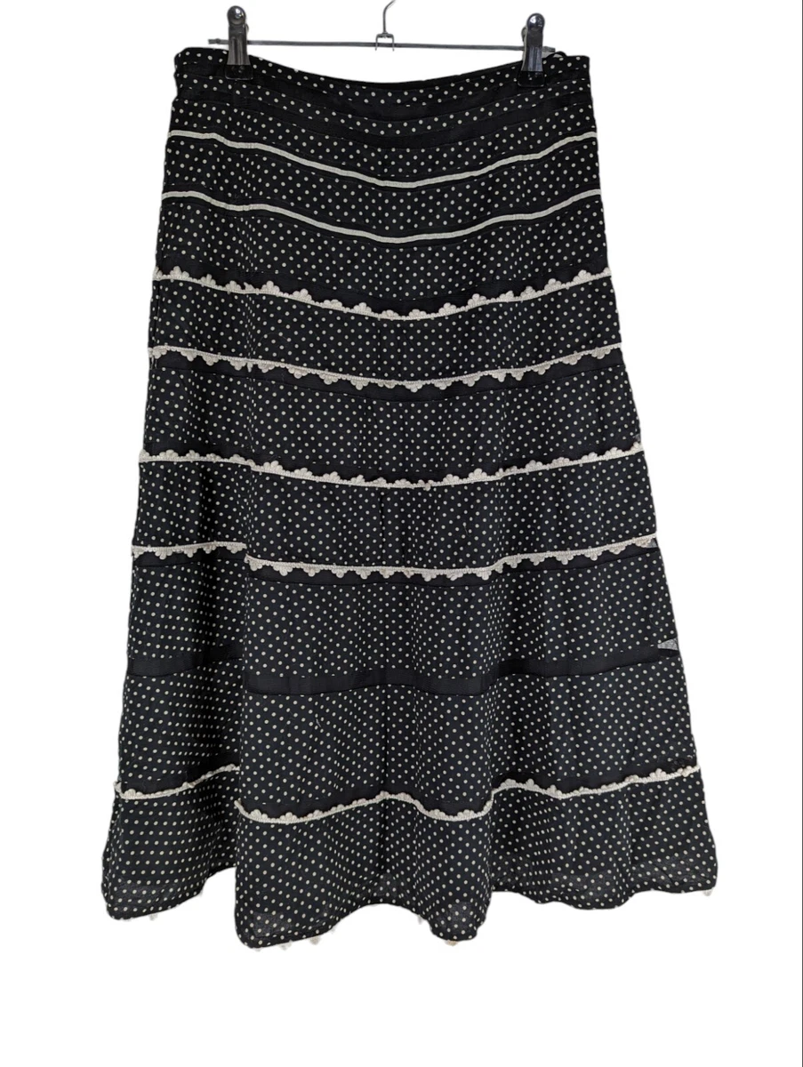 Black swing cheap skirt uk