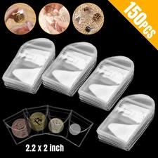 150 X Single Pocket Coin Sleeves Flips Currency Bill Holder Clear PVC Individual