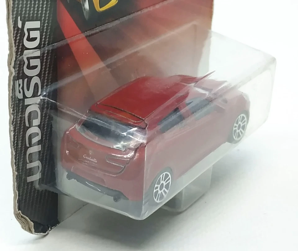 Majorette Alfa Romeo Giulietta rojo oscuro 1:58 (3") en paquete largo (tailandés) Foto 4 de 4