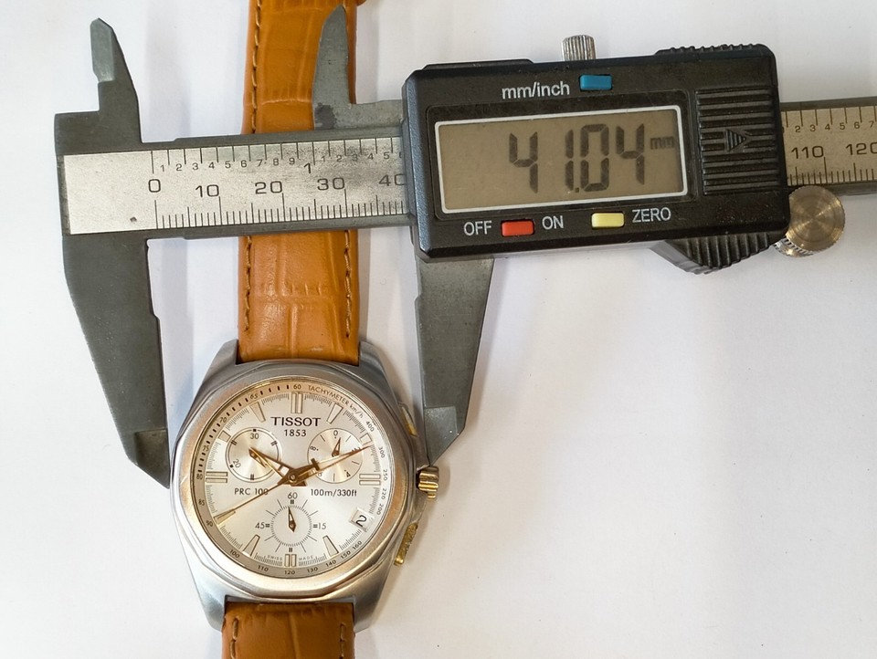 TISSOT PRC100 CHRONOGRAPH QUARTZ WHITE DIAL P862/962 SWISS MEN FULL ...