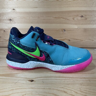 Nike LeBron NXXT Gen AMPD Basketball Shoes Men's 10 Teal Navy Pink