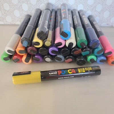 MULTI LISTING - NEW Uni POSCA PC-5M Bullet Shaped 1.8-2.5mm Marker