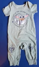 Star Wars The Mandalorian Grogu "Cutest In The Galaxy" Baby Bodysuit 3-6 Mos.