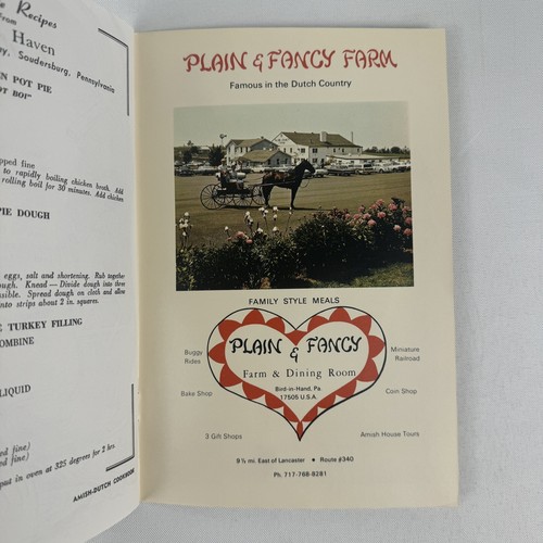 Vtg Pennsylvania Dutch Amish Cookbooks: "Fine Old Recipes" Late 70's Early 80's - Picture 4 of 11