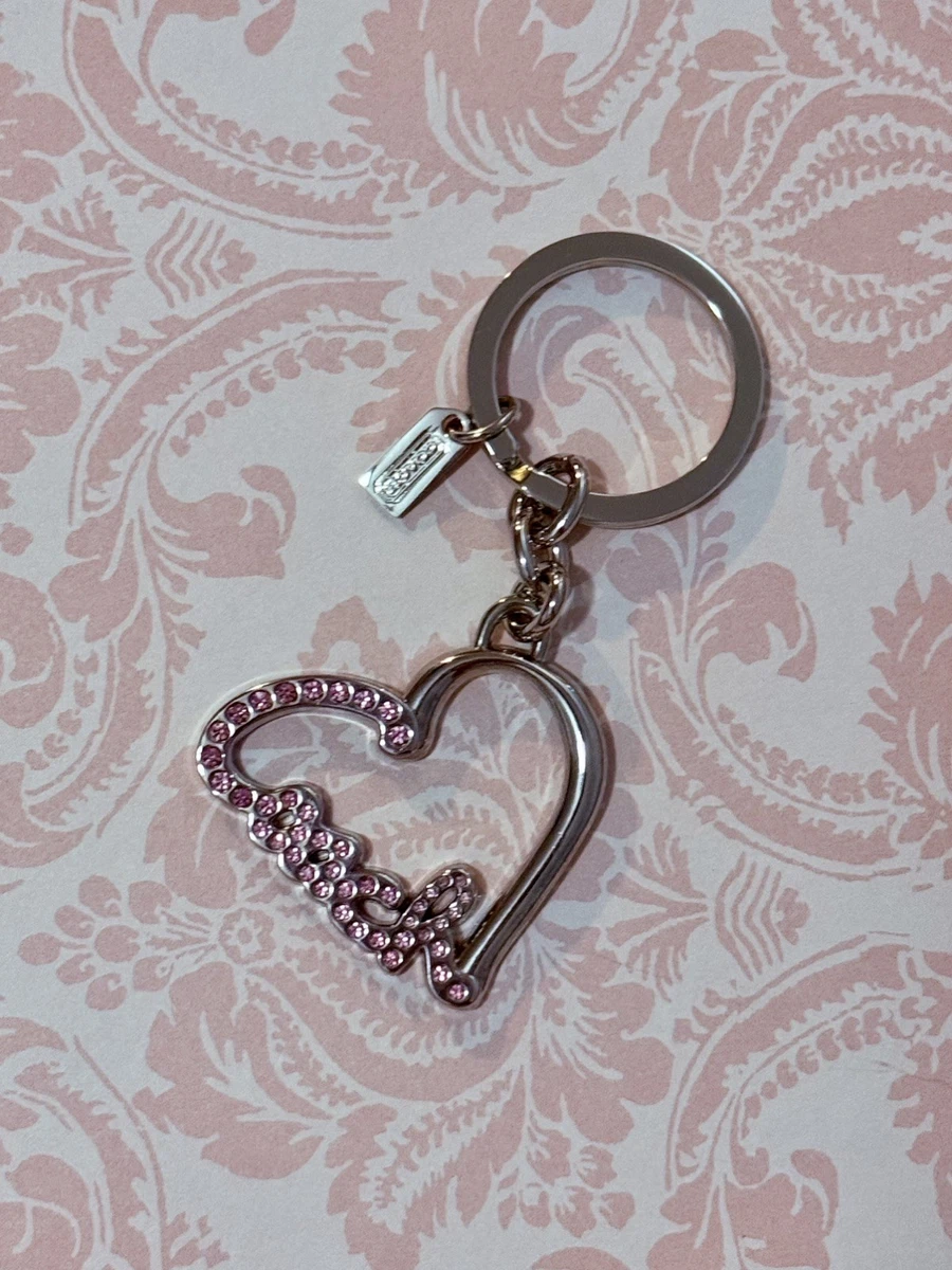 25+ Coach Heart Crystal Key Chains, Rings & Finders for Women for