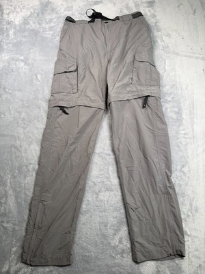 Magellan Outdoors Magrepel Convertible Pants Men Medium Gray Fish Gear Ankle Zip
