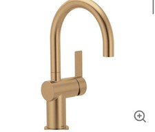 Moen 5622BZG Cia 1.5 GPM Single Hole Bar Faucet, Bronzed Gold