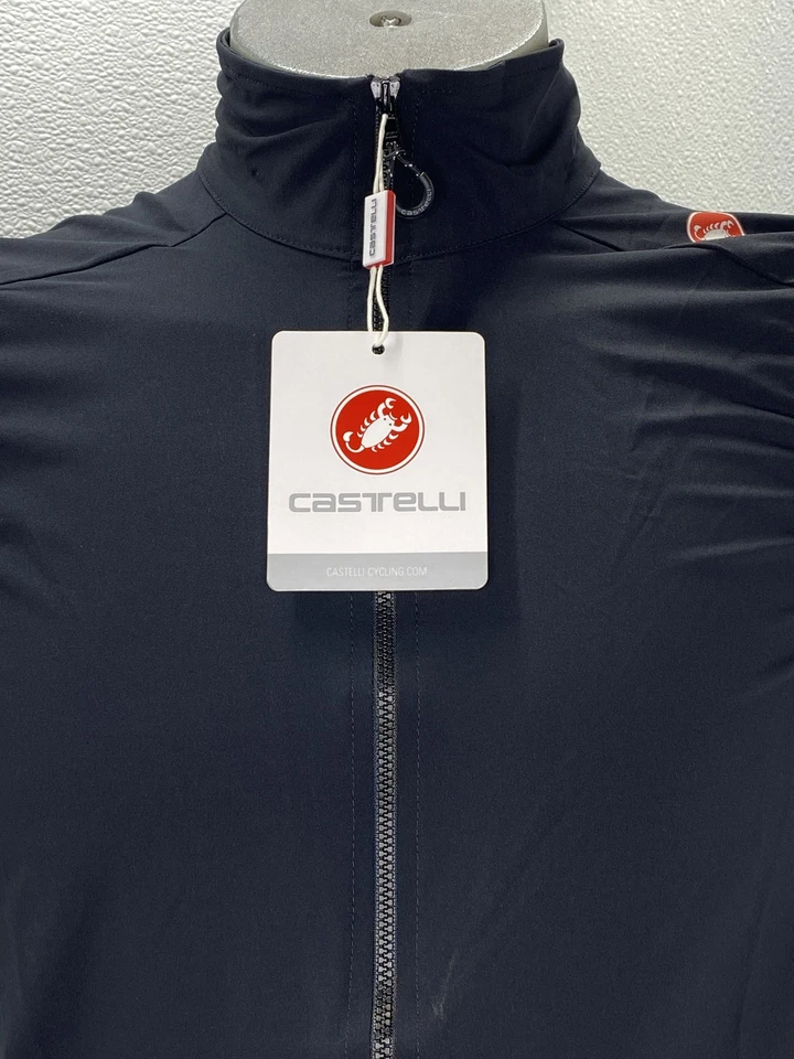 Chaleco de hombre CASTELLI Espresso a prueba de viento para ciclismo, negro claro, X-grande Foto 2 de 4