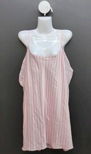 Victoria Secret Heritage Stripe Satin Mini Slip XXL Pretty Blossom Stripe