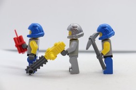 3) Power Miners Lot Rex Doc Duke 8190 8189 8191 8188 8964 LEGO Minifigure Figure