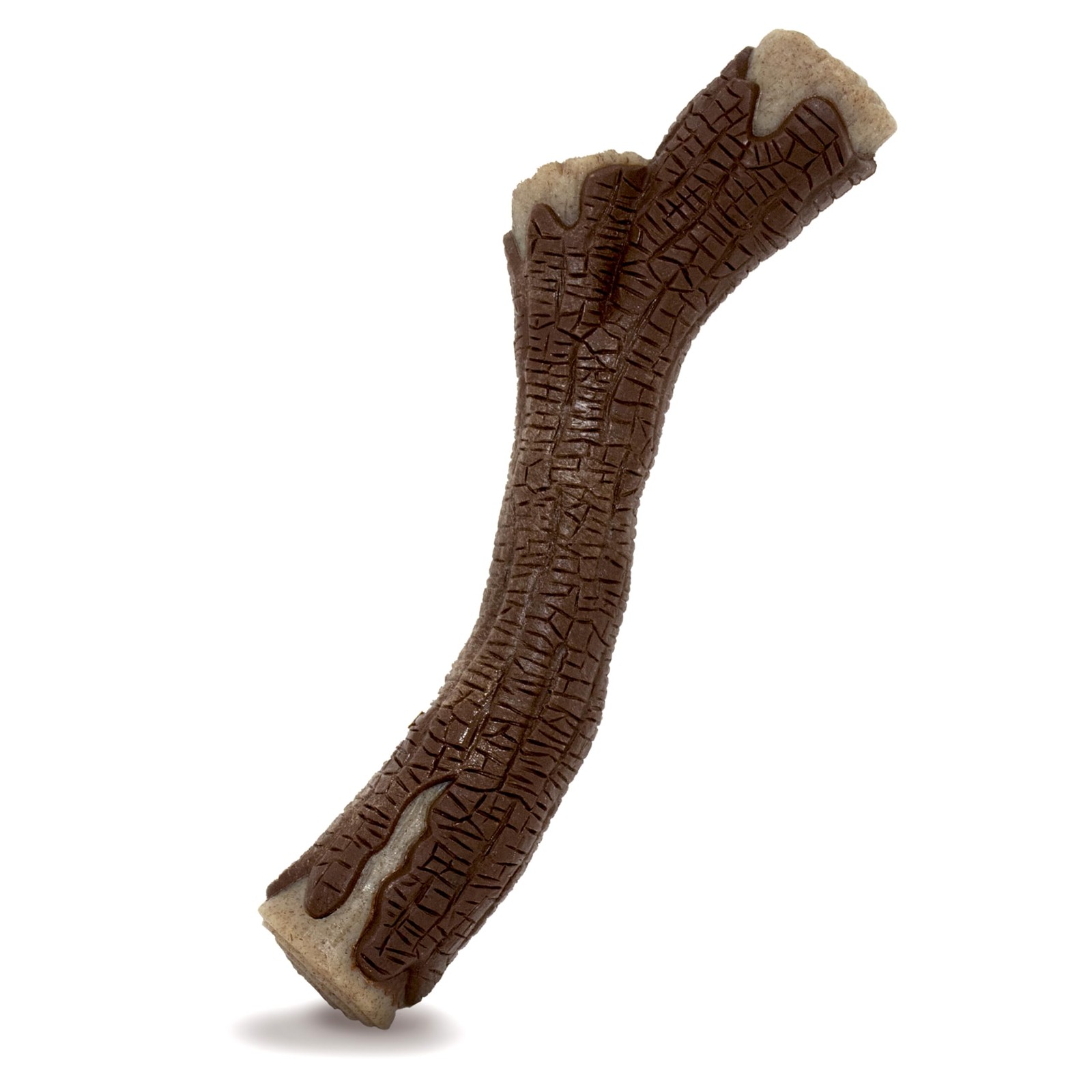 Nylabone Durable Real Wood Stick Chew Toy, Bacon Flavor, XLa