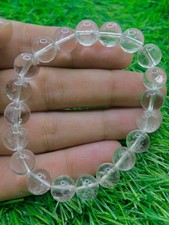 Natural Clear Quartz Bracelet 10mm Crystal Beaded Bracelet / Healing Bracelet