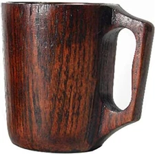 12 oz Handmade Wooden Coffee Mug Wood Outdoor Cool Man Cups Unique Camping Guys 