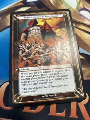 DRENCH THE SOIL IN THEIR BLOOD MTG ARCHENEMY DCI Promo 1x