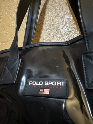 RARE Vintage 90s Polo Sport Ralph Lauren Clear Transparent Black