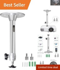 Universal Ceiling Wall Projector Mount - Silver Stand for 175mm Mini Projectors