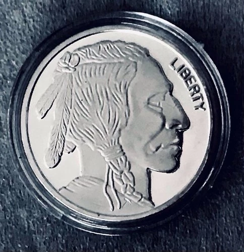 Liberty Indian Head Walking Buffalo 1oz .999 Brilliant Uncirculated Encapsulated