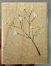 Inkadinkado BRANCH WITH BLOSSOMS Wood Mount Rubber Stamp