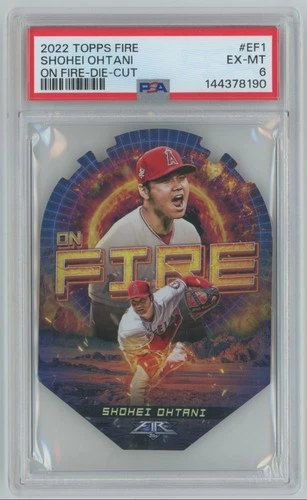2022 Topps Fire On Fire Die-Cut Shohei Ohtani PSA 6 Angels #EF-1 C49
