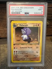 PSA 9! 1st Edition Poliwrath 28/75 Neo Discovery Regular on eBay