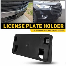 Fits 18-22 Chevrolet Traverse License Plate Tag Holder Mount Bracket Black