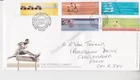 GB ROYAL MAIL FDC FIRST DAY COVER 2002 COMMONWEALTH GAMES STAMP SET HANDWRITTEN
